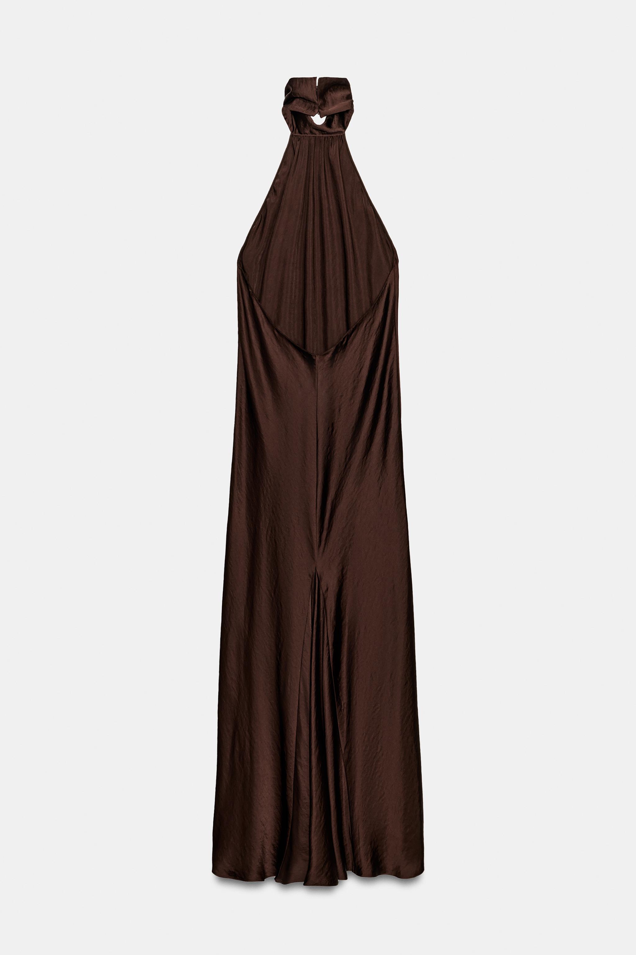 ZW COLLECTION HALTER NECK LONG DRESS